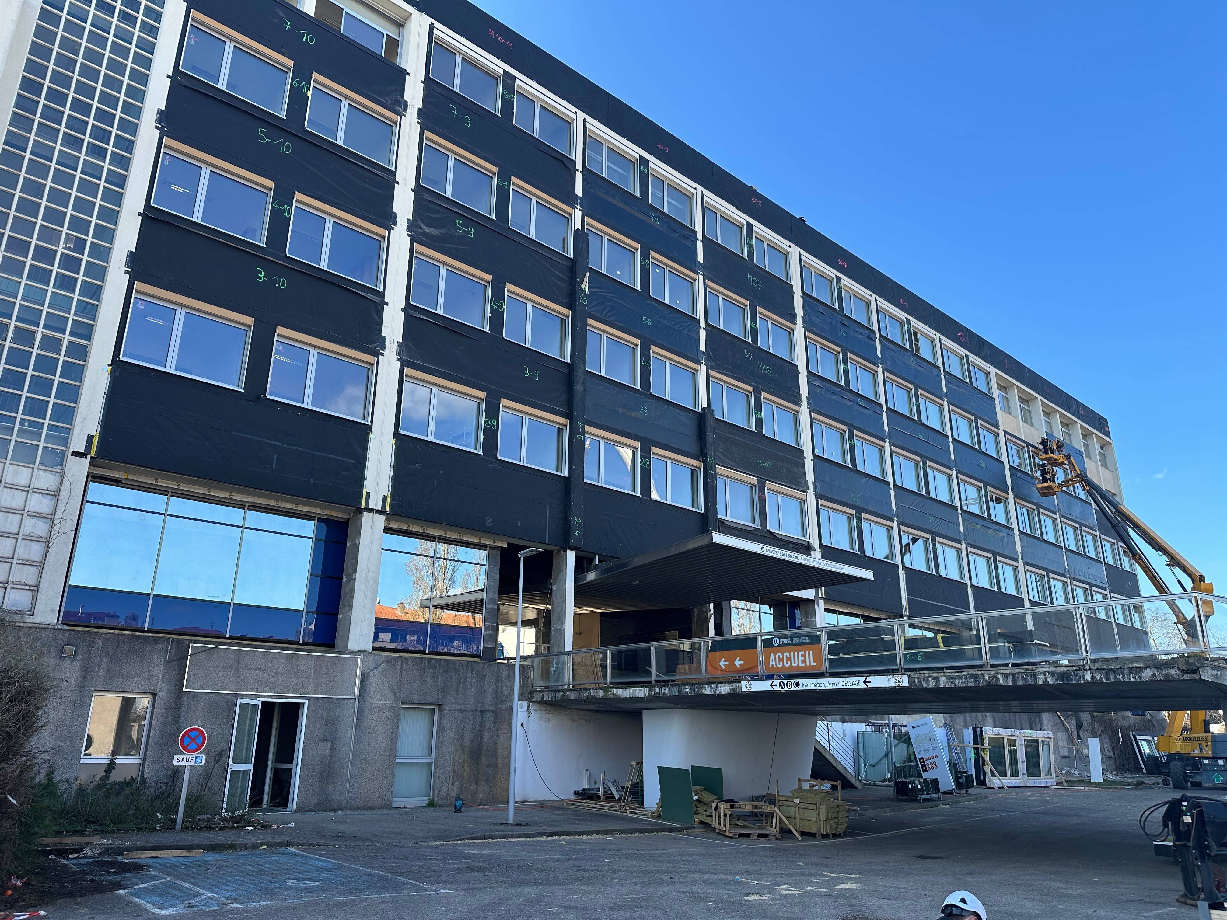 Rénovation passive des bâtiments A et B au campus LSH à Nancy